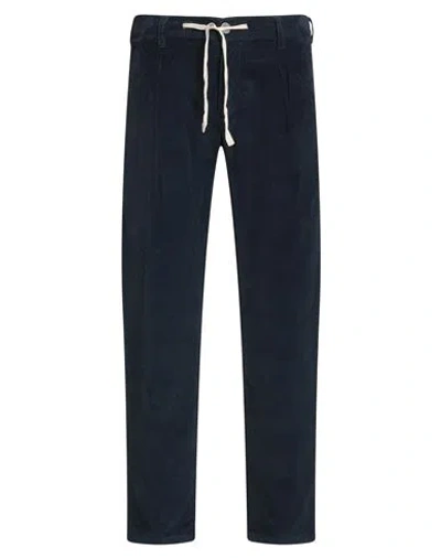 Jeckerson Man Pants Navy Size 28 Cotton, Elastane In Blue