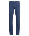 Jeckerson Man Pants Navy Size 29 Cotton, Elastane In Blue