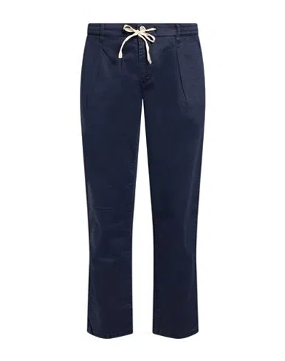 Jeckerson Man Pants Navy Size 29 Tencel, Cotton, Elastane In Blue