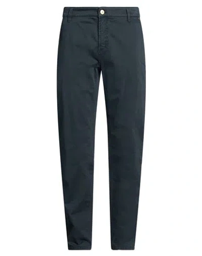 Jeckerson Man Pants Navy Size 30 Cotton, Elastane In Blue
