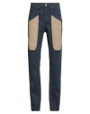 Jeckerson Man Pants Navy Size 31 Cotton, Elastane In Blue