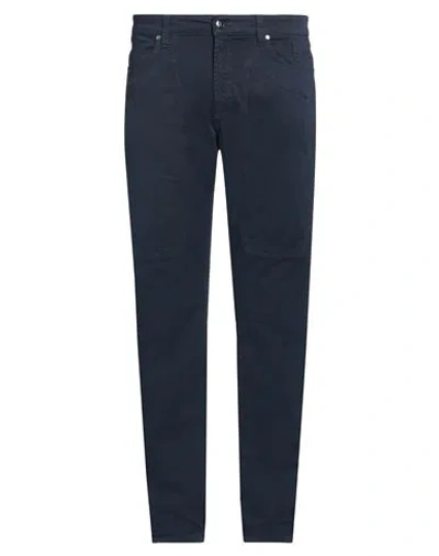 JECKERSON JECKERSON MAN PANTS NAVY SIZE 32 COTTON, ELASTANE