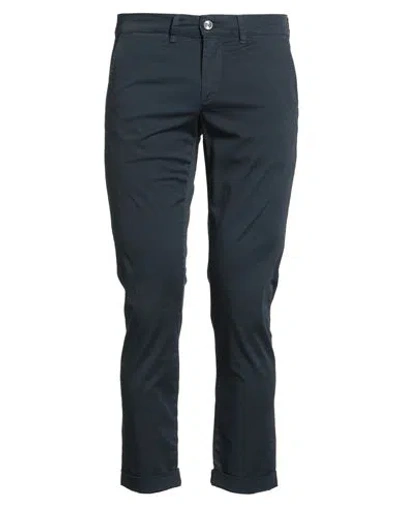 Jeckerson Man Pants Navy Size 32 Cotton, Elastane In Blue