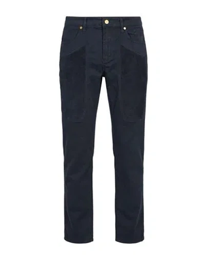 Jeckerson Man Pants Navy Size 38 Cotton, Elastane In Blue