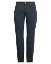 Jeckerson Man Pants Navy Size 40 Cotton, Elastane In Blue