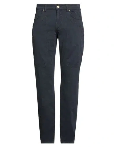 JECKERSON JECKERSON MAN PANTS NAVY SIZE 40 COTTON, ELASTANE