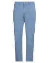 Jeckerson Man Pants Pastel Blue Size 33 Lyocell, Cotton, Elastane
