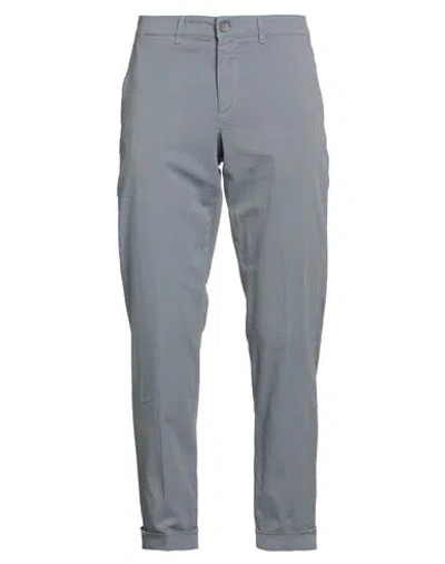 Jeckerson Man Pants Pastel Blue Size 35 Cotton, Elastane