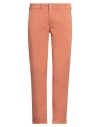Jeckerson Man Pants Rust Size 31 Cotton, Elastane In Red