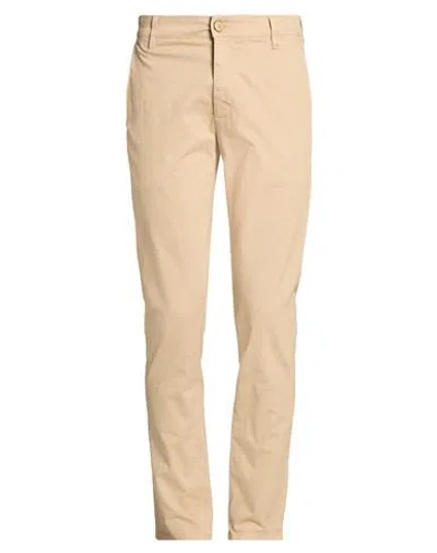 Jeckerson Man Pants Sand Size 30 Cotton, Elastane In Beige
