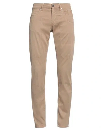 Jeckerson Man Pants Sand Size 32 Cotton, Lyocell, Elastane In Beige