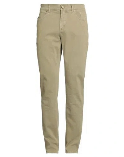 Jeckerson Man Pants Sand Size 35 Cotton, Elastane