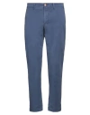 Jeckerson Man Pants Slate Blue Size 36 Lyocell, Cotton, Elastane