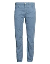 Jeckerson Man Pants Slate Blue Size 38 Cotton, Elastane
