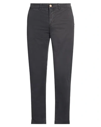 Jeckerson Man Pants Charcoal Size 34 Lyocell, Cotton, Elastane In Grey