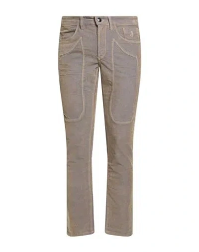 Jeckerson Man Pants Taupe Size 29 Cotton, Polyester, Elastane In Gray