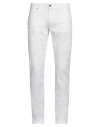 Jeckerson Man Pants White Size 32 Cotton, Lyocell, Elastane