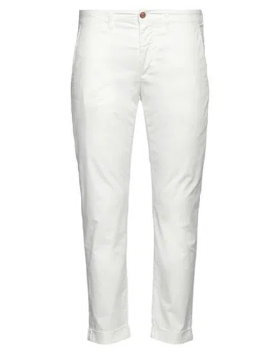 Jeckerson Man Pants White Size 33 Lyocell, Cotton, Elastane