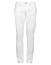 Jeckerson Man Pants White Size 33 Cotton, Recycled Cotton, Elastane