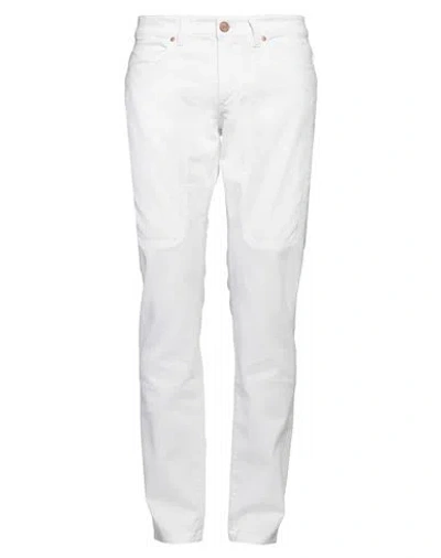 JECKERSON JECKERSON MAN PANTS WHITE SIZE 33 COTTON, RECYCLED COTTON, ELASTANE