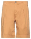 Jeckerson Man Shorts & Bermuda Shorts Camel Size 35 Cotton, Elastane In Beige