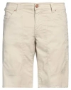 Jeckerson Man Shorts & Bermuda Shorts Cream Size 35 Lyocell, Cotton, Elastane In White