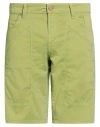 Jeckerson Man Shorts & Bermuda Shorts Green Size 35 Cotton, Elastane In Green