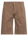Jeckerson Man Shorts & Bermuda Shorts Khaki Size 32 Cotton, Elastane In Beige