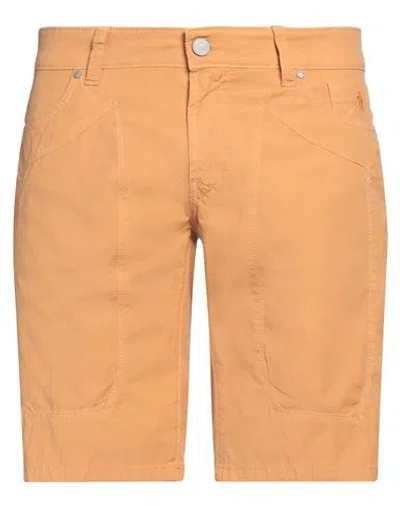 Jeckerson Man Shorts & Bermuda Shorts Mandarin Size 31 Cotton, Elastane In Mandarin