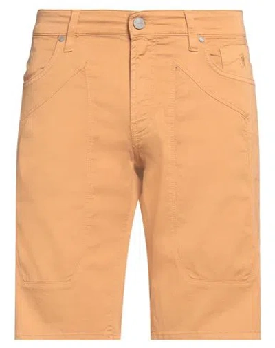 Jeckerson Man Shorts & Bermuda Shorts Mandarin Size 35 Cotton, Elastane