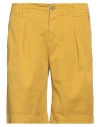 Jeckerson Man Shorts & Bermuda Shorts Marigold Size 35 Cotton, Elastane In Yellow
