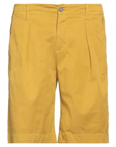 Jeckerson Man Shorts & Bermuda Shorts Marigold Size 35 Cotton, Elastane In Yellow