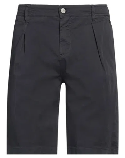 Jeckerson Man Shorts & Bermuda Shorts Midnight Blue Size 33 Cotton, Elastane