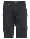 Jeckerson Man Shorts & Bermuda Shorts Navy Size 31 Cotton, Elastane