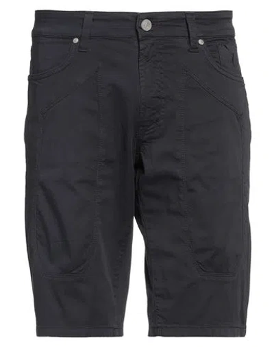 Jeckerson Man Shorts & Bermuda Shorts Navy Size 31 Cotton, Elastane In Navy