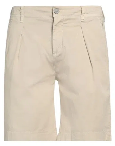 Jeckerson Man Shorts & Bermuda Shorts Sand Size 35 Cotton, Elastane In Beige