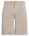 Jeckerson Man Shorts & Bermuda Shorts Taupe Size 34 Cotton, Elastane In Grey