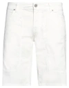 Jeckerson Man Shorts & Bermuda Shorts White Size 36 Cotton, Elastane In White
