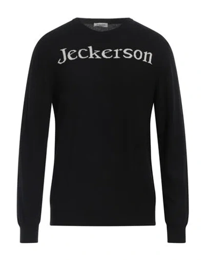 Jeckerson Man Sweater Black Size Xxl Polyamide, Viscose, Wool, Cashmere