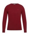 Jeckerson Man Sweater Brick Size M Viscose, Wool, Polyamide, Cashmere In Red