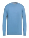 Jeckerson Man Sweater Light Blue Size Xxl Cotton