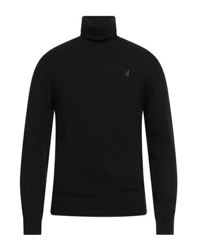 Jeckerson Man Turtleneck Black Size Xl Viscose, Wool, Polyamide, Cashmere