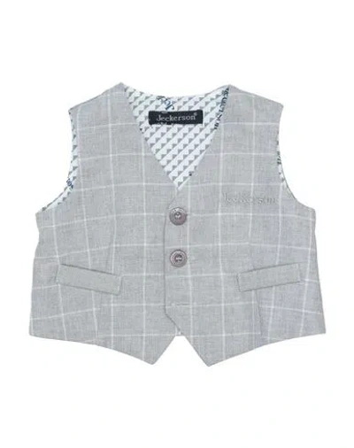 Jeckerson Babies'  Newborn Boy Vest Light Grey Size 3 Cotton