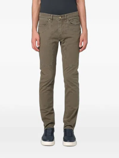 Jeckerson Patch-insert Trousers In Brown