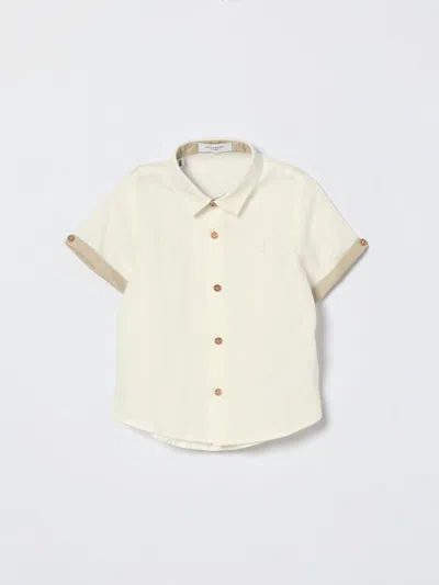 Jeckerson Kids' シャツ  ボーイ カラー ミルク In Neutral
