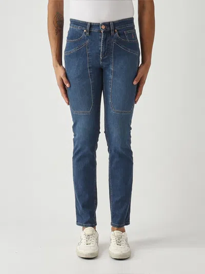 Jeckerson Slim Fit Stretch Denim Jeans In Blue