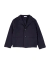Jeckerson Toddler Boy Blazer Midnight Blue Size 7 Viscose, Nylon, Elastane In Black