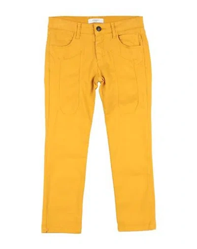 Jeckerson Toddler Boy Pants Mustard Size 6 Cotton, Elastane In Yellow