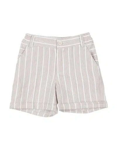 Jeckerson Babies'  Toddler Boy Shorts & Bermuda Shorts Beige Size 7 Linen, Cotton, Polyester In Multi
