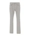 Jeckerson John Five-pockets Stitching Jeans In Gray